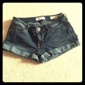 Denim shorts